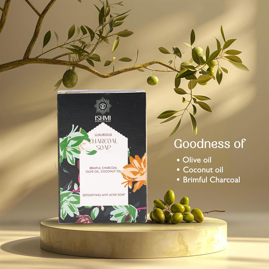 Ishmi Charcoal Handmade Soap | Deep Cleansing & Detoxifying Soap