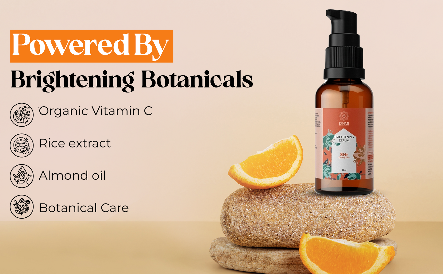 Ishmi Organic Vitamin C Face Serum | Brightening & Hydrating Face Serum