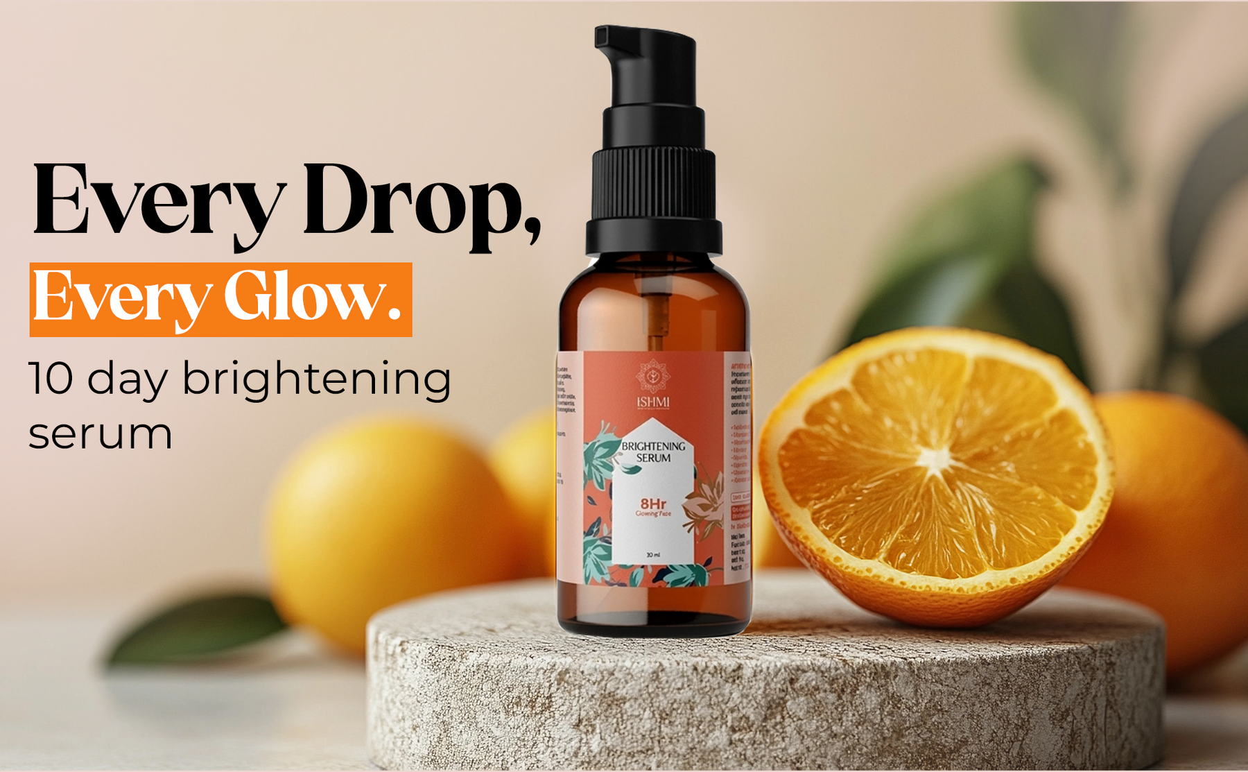Ishmi Organic Vitamin C Face Serum | Brightening & Hydrating Face Serum