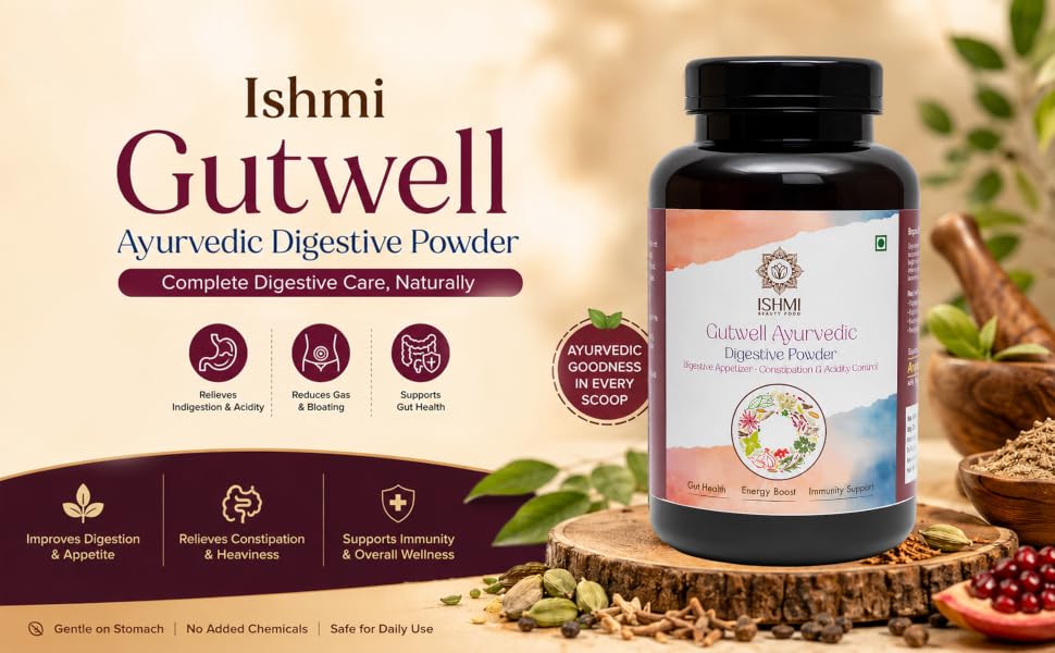 Ishmi Gutwell Ayurvedic Digestive Powder | Digestive & Gut Health Support