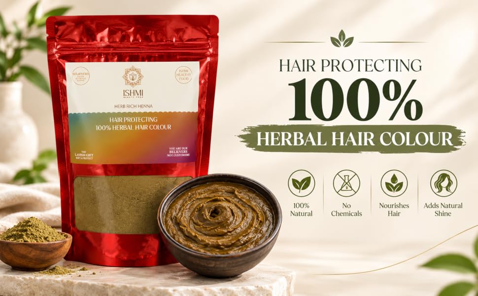 Ishmi Herb Rich Henna Hair Colour – 200g