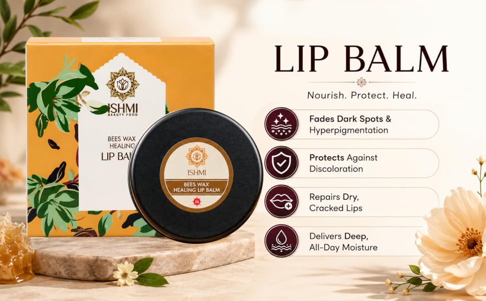Ishmi Bees Wax Healing Lip Balm | Deep Moisturizing Lip Care