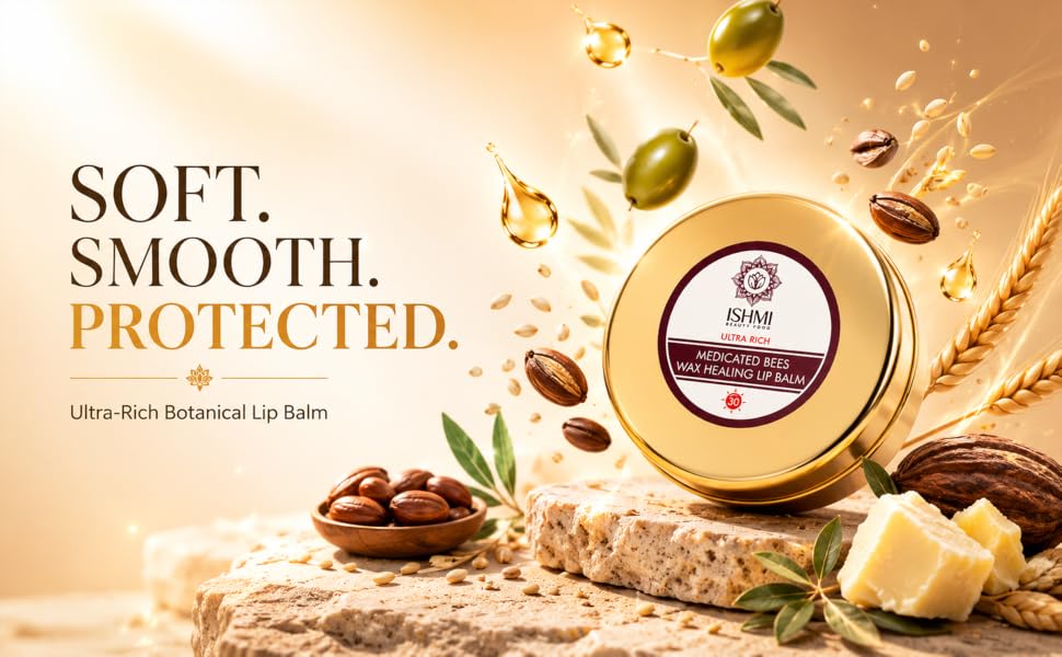 Ishmi Medicated Beeswax Lip Balm | Repair & Moisturize Dry Lips