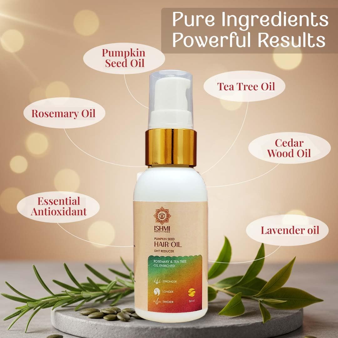 Ishmi Pumpkin Seed Hair Oil | Hair Growth & Hair Fall Control