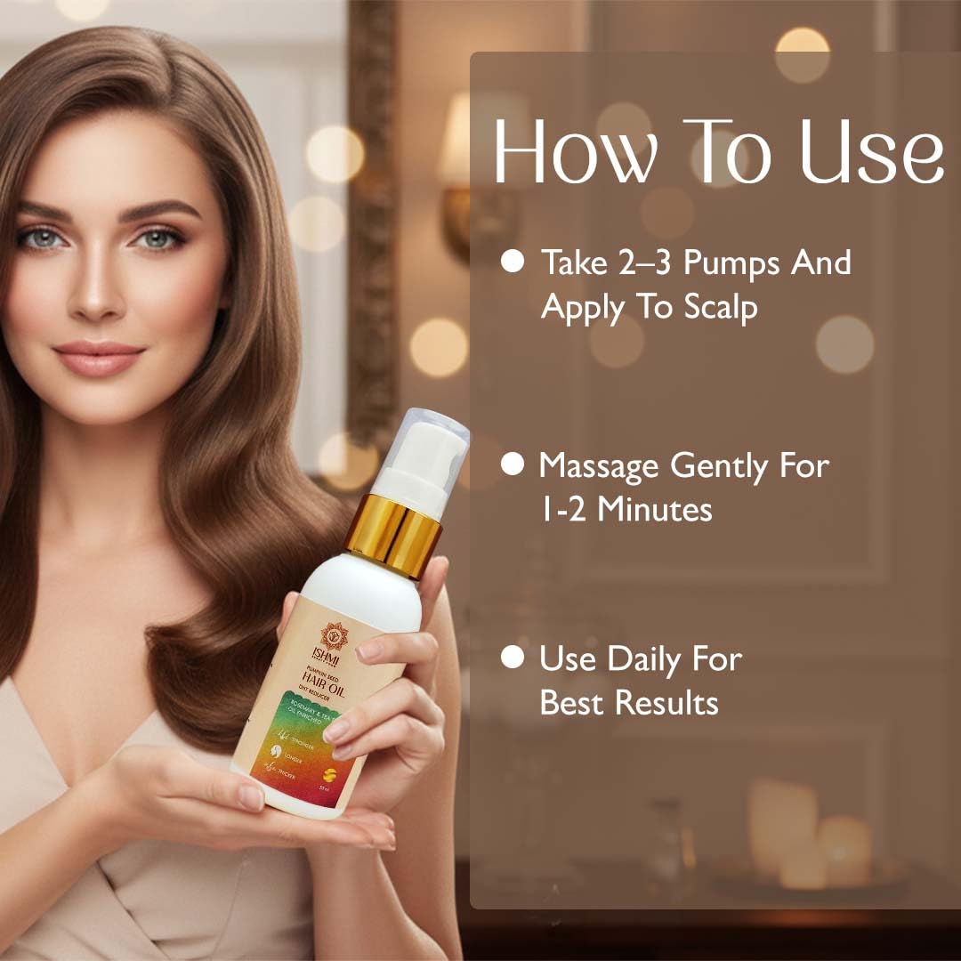 Ishmi Pumpkin Seed Hair Oil | Hair Growth & Hair Fall Control