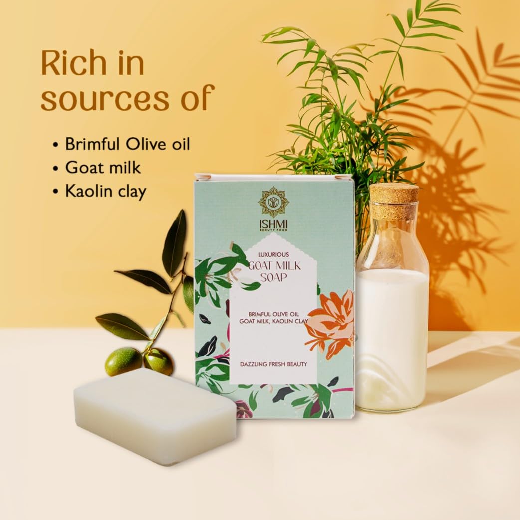 Ishmi Goat Milk & Kaolin Clay Handmade Soap Pack of 2