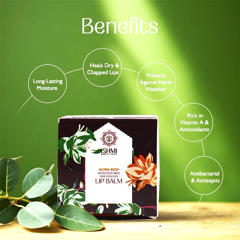 Ishmi Medicated Beeswax Lip Balm | Repair & Moisturize Dry Lips