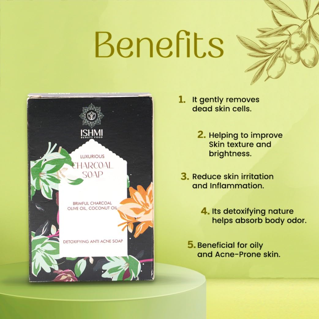Ishmi Charcoal Handmade Soap | Deep Cleansing & Detoxifying Soap
