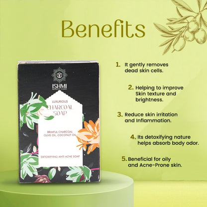 Ishmi Charcoal Handmade Soap | Deep Cleansing & Detoxifying Soap