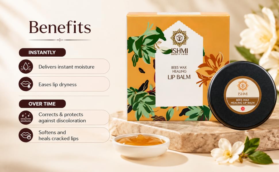 Ishmi Bees Wax Healing Lip Balm | Deep Moisturizing Lip Care