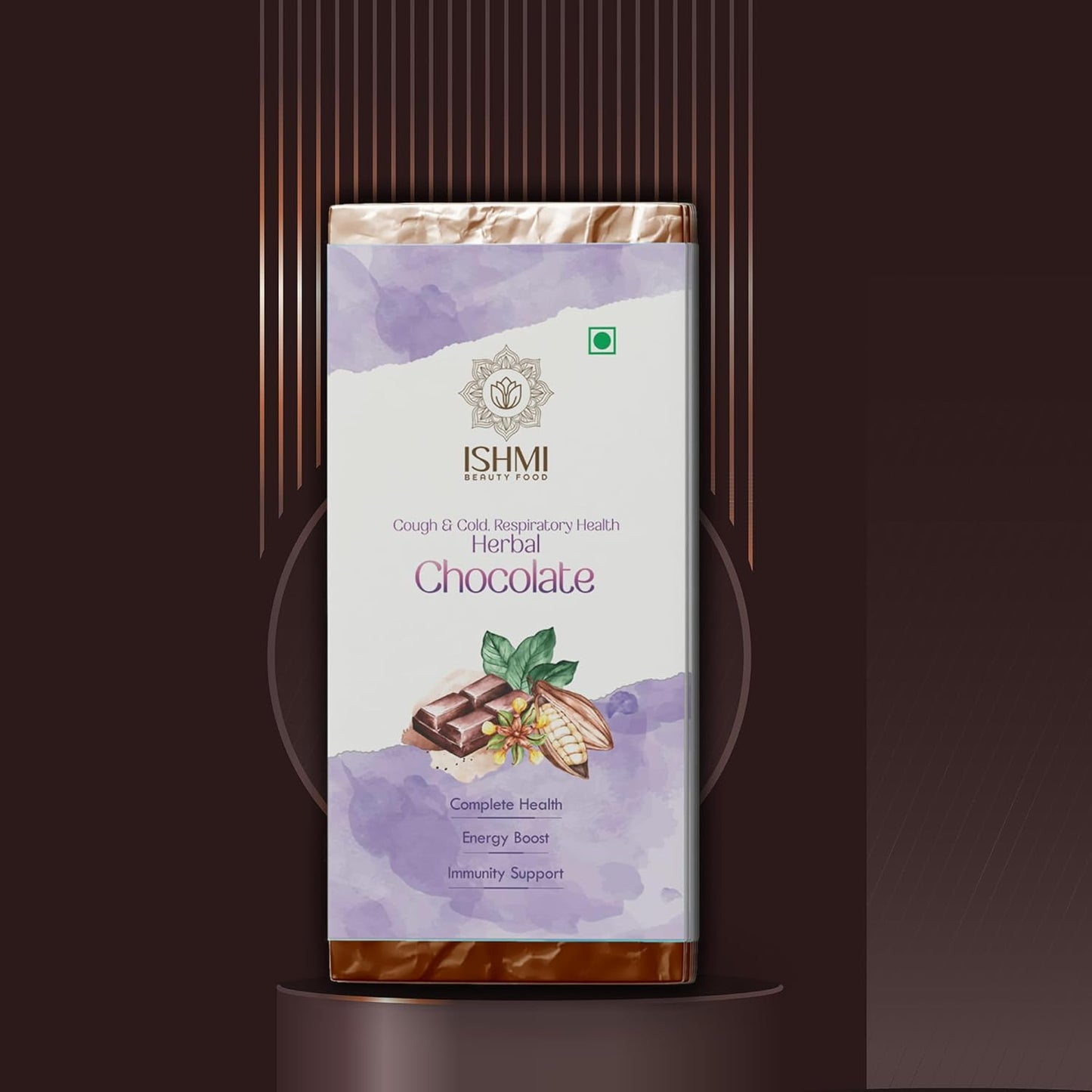 Ishmi Herbal Chocolate for Cough & Cold – 60g (Pack of 2)