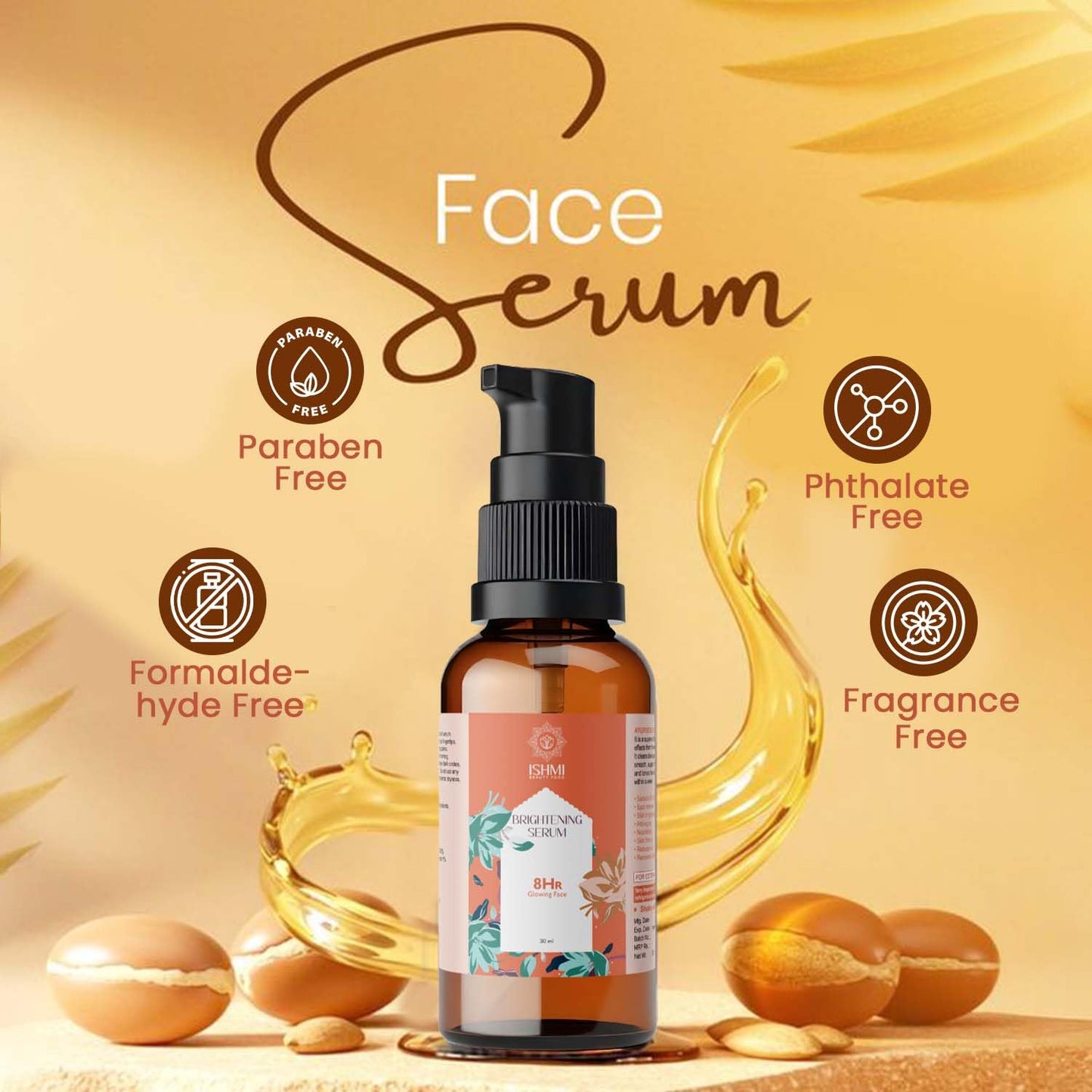 Ishmi Organic Vitamin C Face Serum | Brightening & Hydrating Face Serum