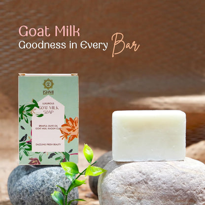 Ishmi Pure Glow Goat Milk & Kaolin Clay Handmade Soap