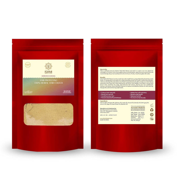 Ishmi Herb Rich Henna Hair Colour – 200g