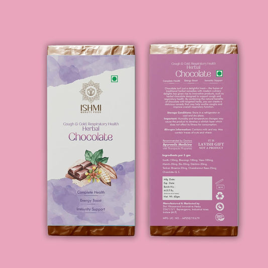 Ishmi Herbal Chocolate for Cough & Cold – 60g (Pack of 2)