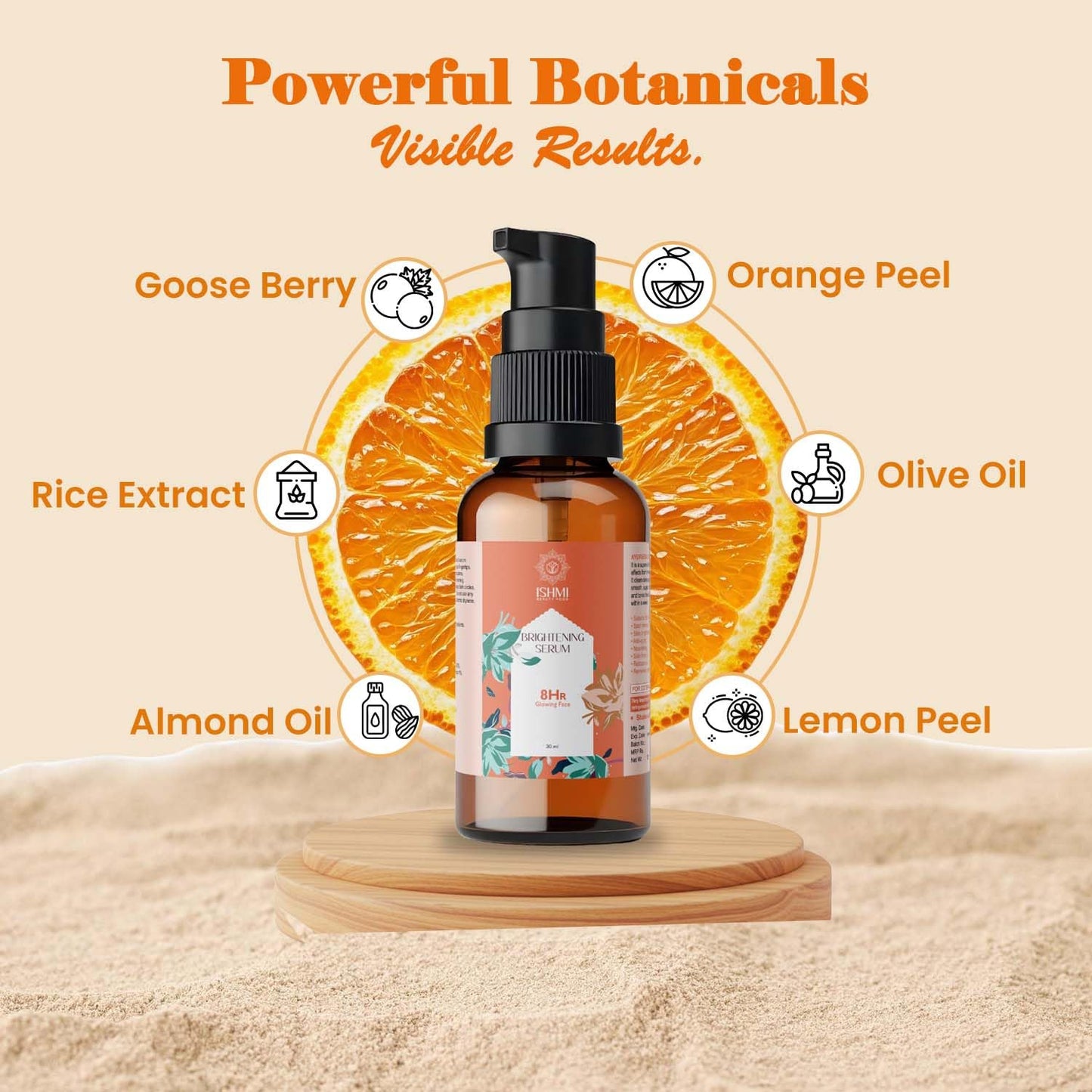 Ishmi Organic Vitamin C Face Serum | Brightening & Hydrating Face Serum