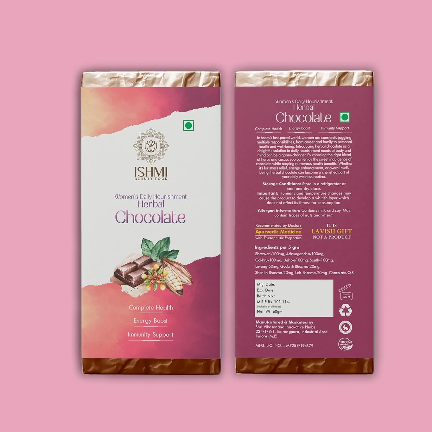 Ishmi Daily Wellness Herbal Chocolate