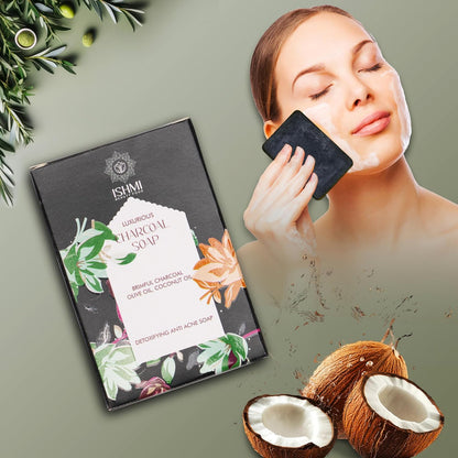 Ishmi Charcoal Handmade Soap | Deep Cleansing & Detoxifying Soap