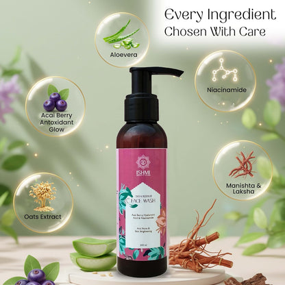 Ishmi Skin Repair Face Wash | Acai Berry, Niacinamide & Hyaluronic Acid