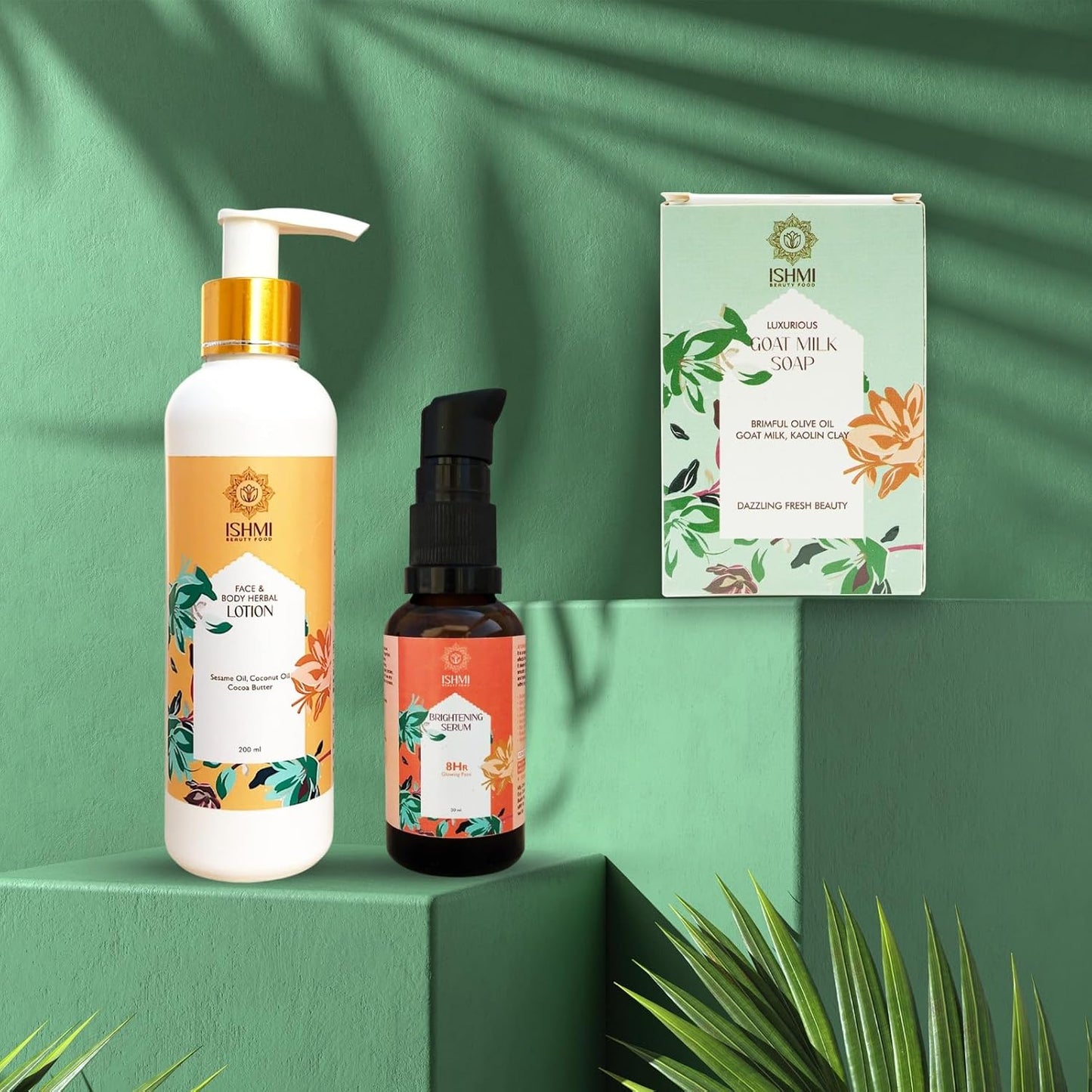 Ishmi Luminous Glow Combo | Vitamin C Serum, Goat Milk Soap & Lotion