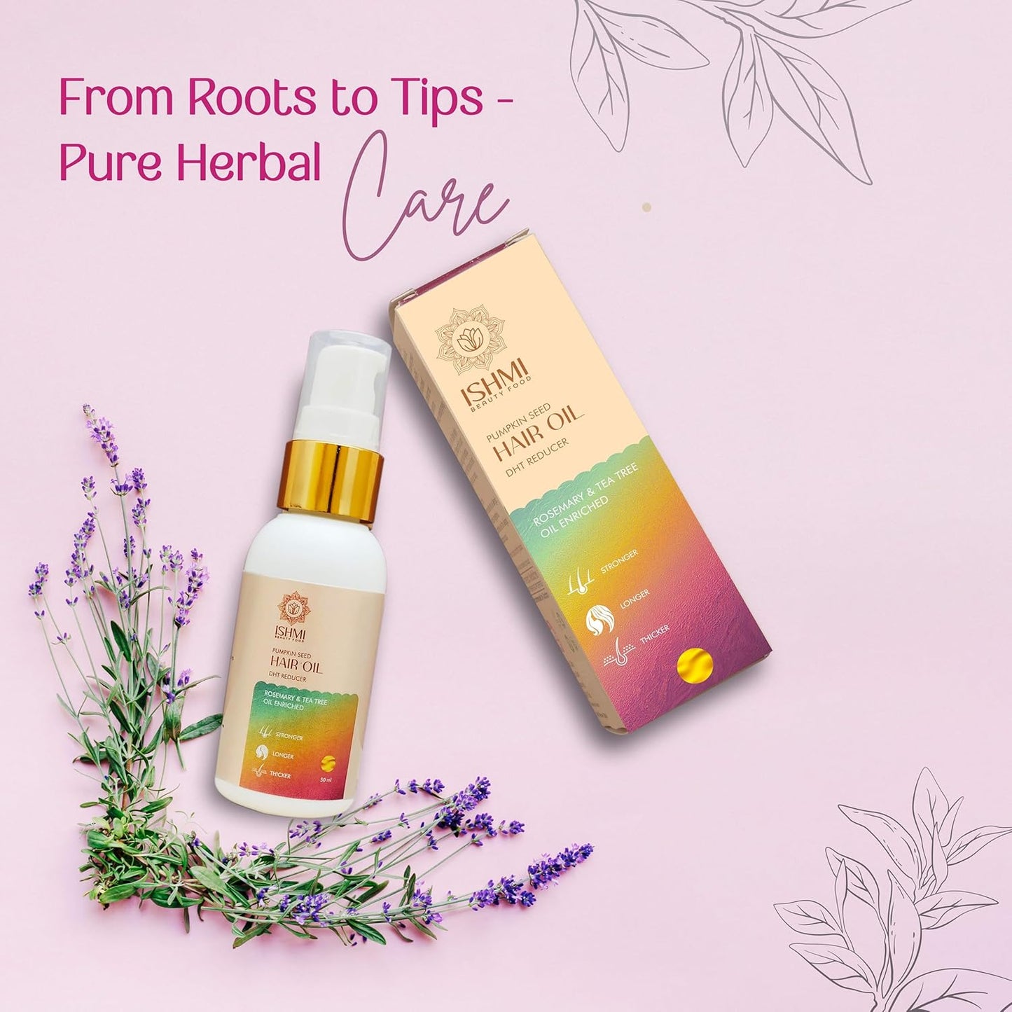 Ishmi Pumpkin Seed Hair Oil | Hair Growth & Hair Fall Control