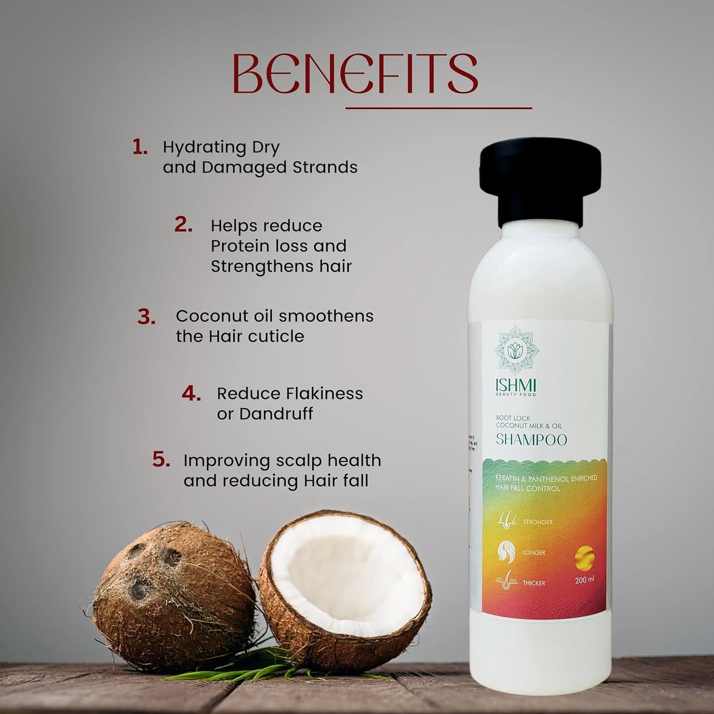 Ishmi Root Lock Shampoo | Hair Fall Control & Root Strengthening
