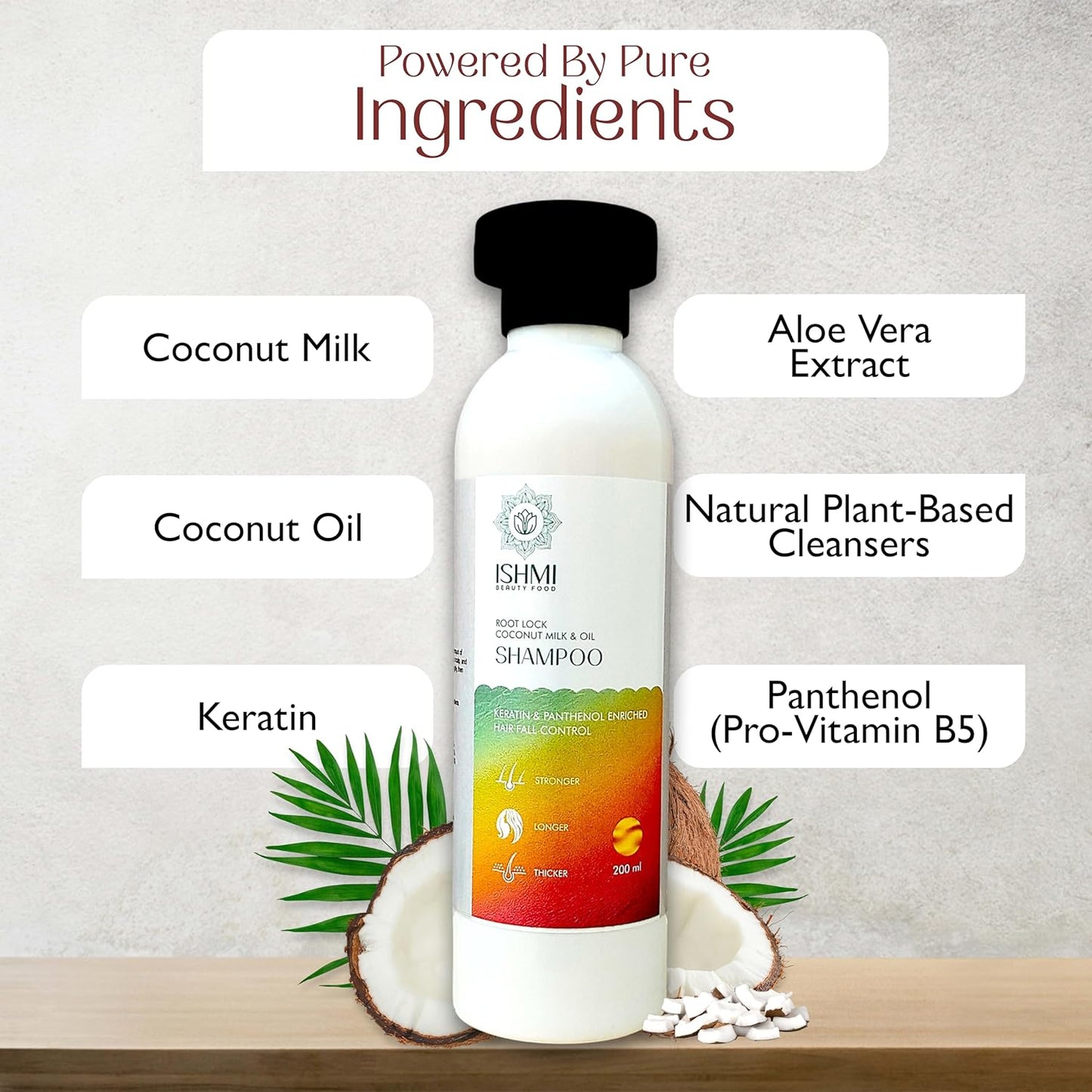 Ishmi Root Lock Shampoo | Hair Fall Control & Root Strengthening