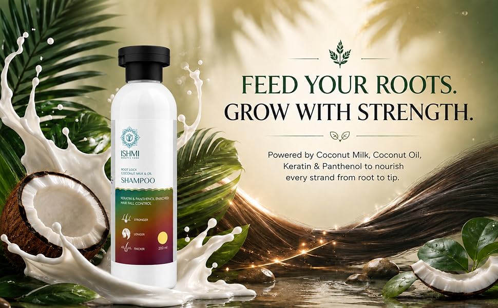Ishmi Root Lock Shampoo | Hair Fall Control & Root Strengthening